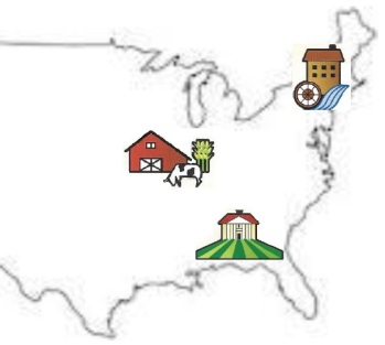 U.S. 3 regions map Image